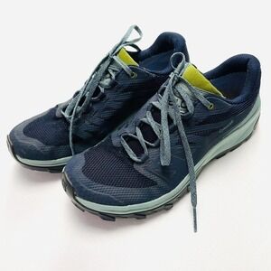 Salomon Outline G-Tex Athletic Shoes Mens 8 Blue Running Active Contagrip 406188